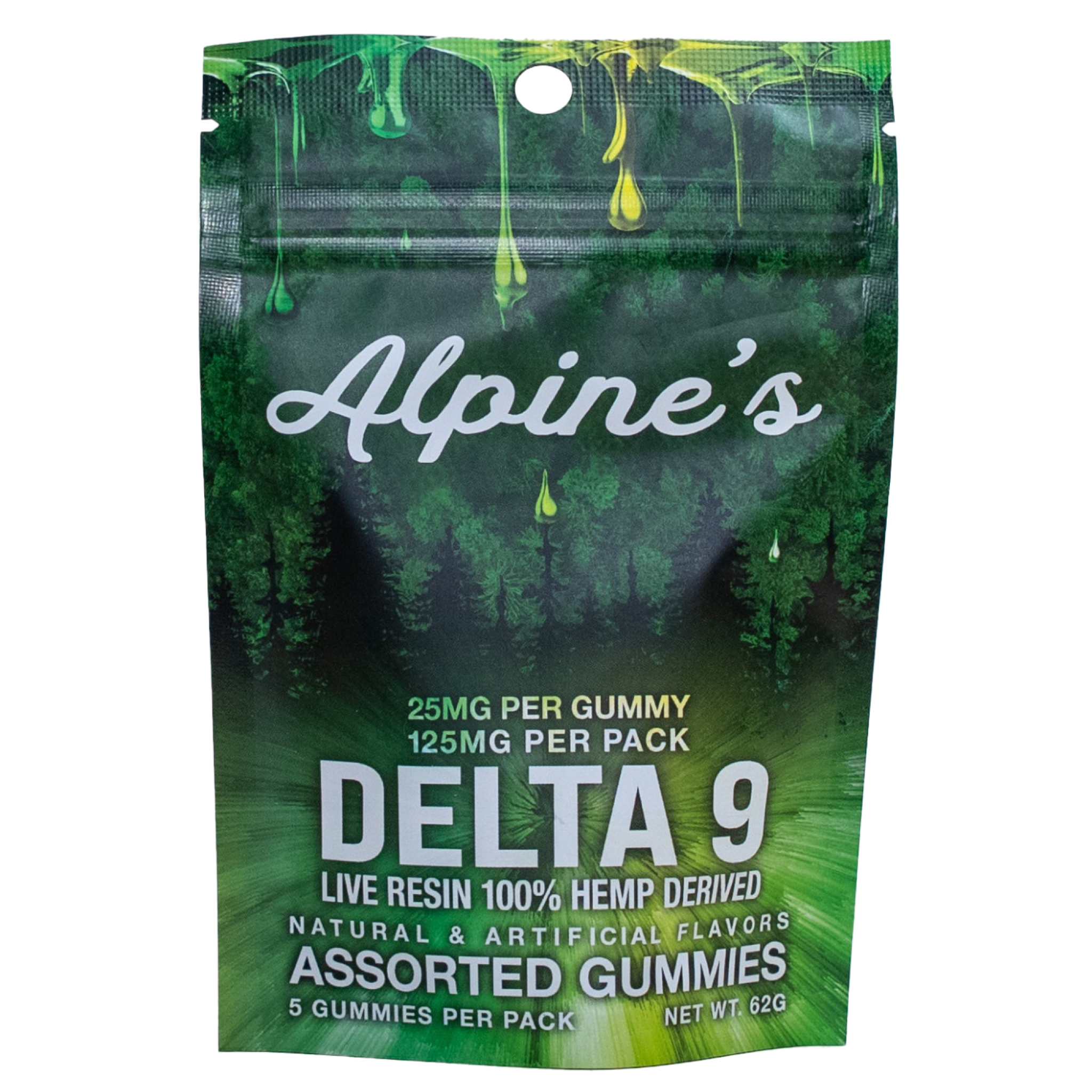 Assorted Live Resin Delta 9 Gummies Pack