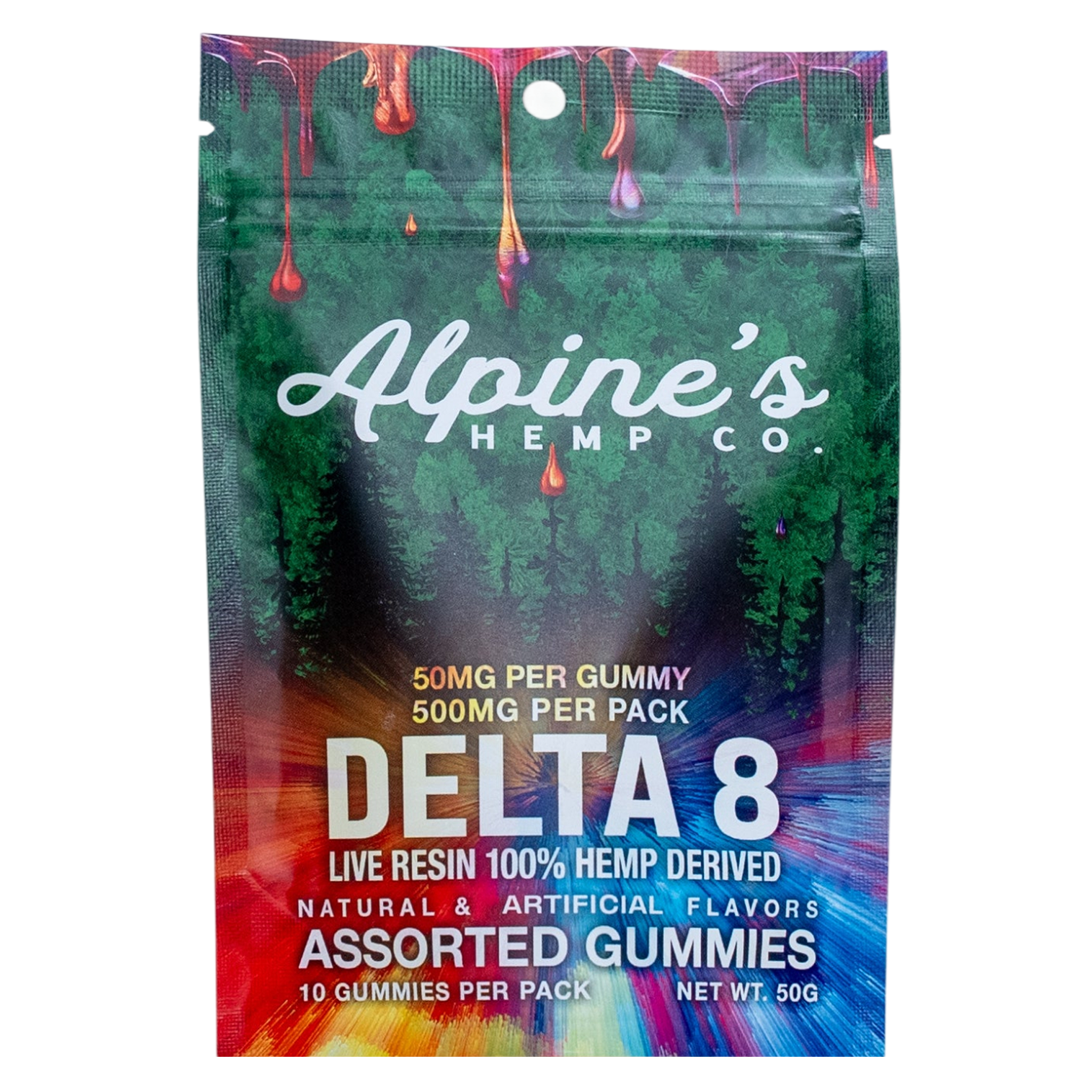 Assorted Live Resin Delta 8 Gummies Pack