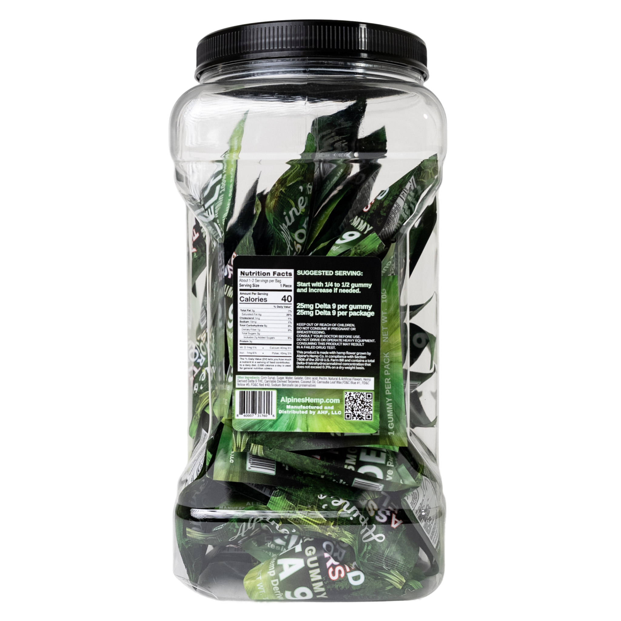 Live Resin Delta 9 Gummies Jar